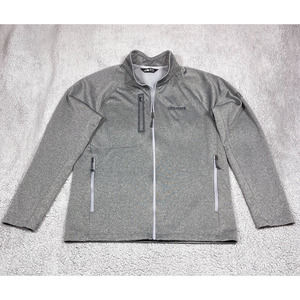 The North Face Cloudera Mens Size Medium Long Sleeve Full Zip Logo Jacket Gray